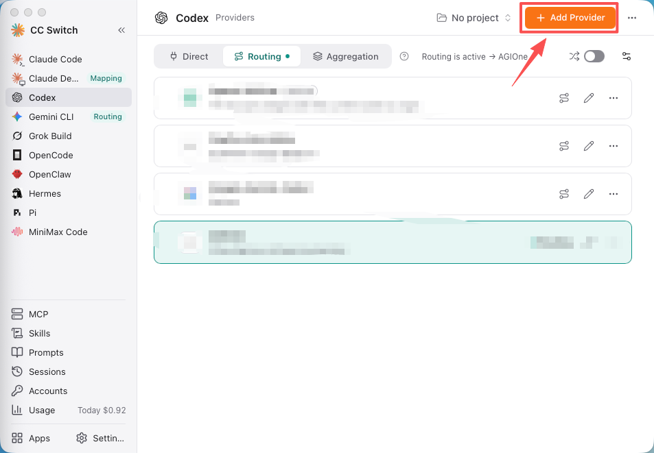 Click Add Provider