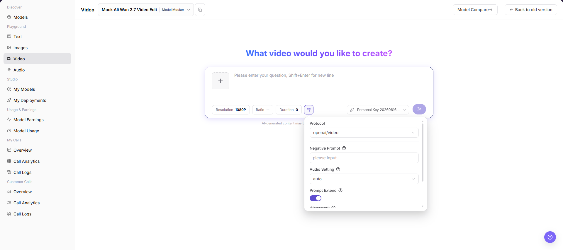 Video page